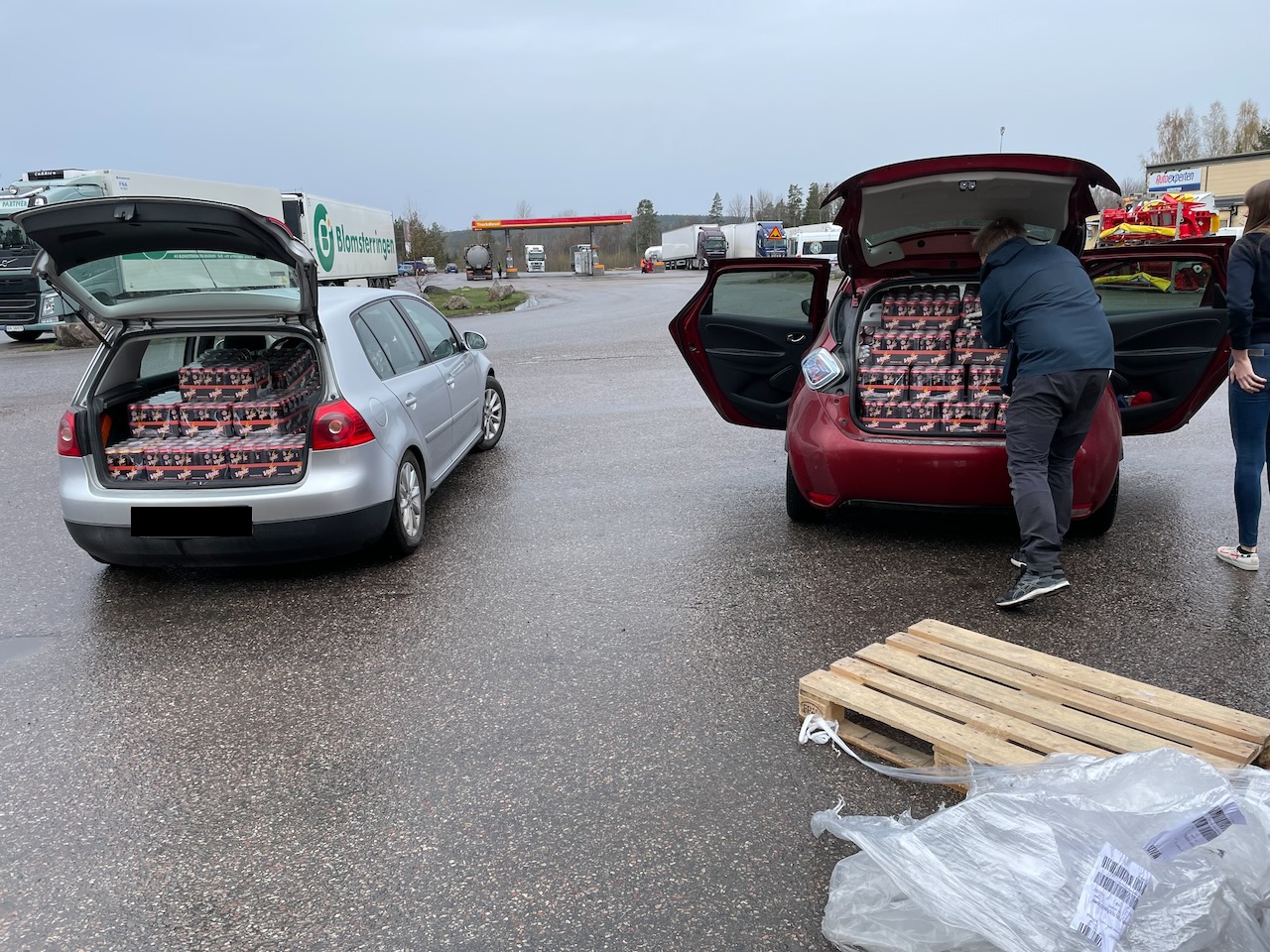 Cola in the trunk